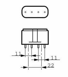 Kompaktlysrör PL-L 4-stift 2G11