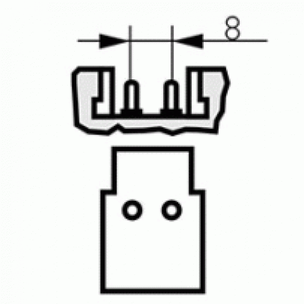 LED Kompaktlysrör 2D GR8 2-Stift
