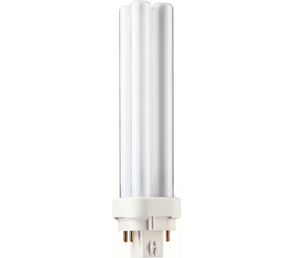 Kompaktlysrör PL-C D/E 4-stift G24q