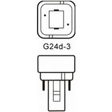 LED Kompaktlysrör G24d PLC 2-Stift