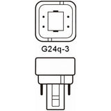 LED Kompaktlysrör G24q PLC 4-Stift