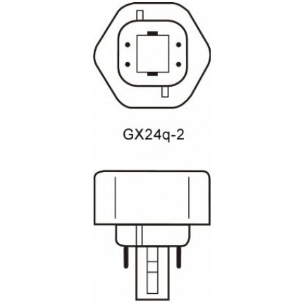 Kompaktlysrör PL-T/E 4-stift GX24q